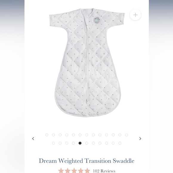 Dreamland Baby Other Gently Used Dreamland Baby Weighted Transition Swaddle Poshmark